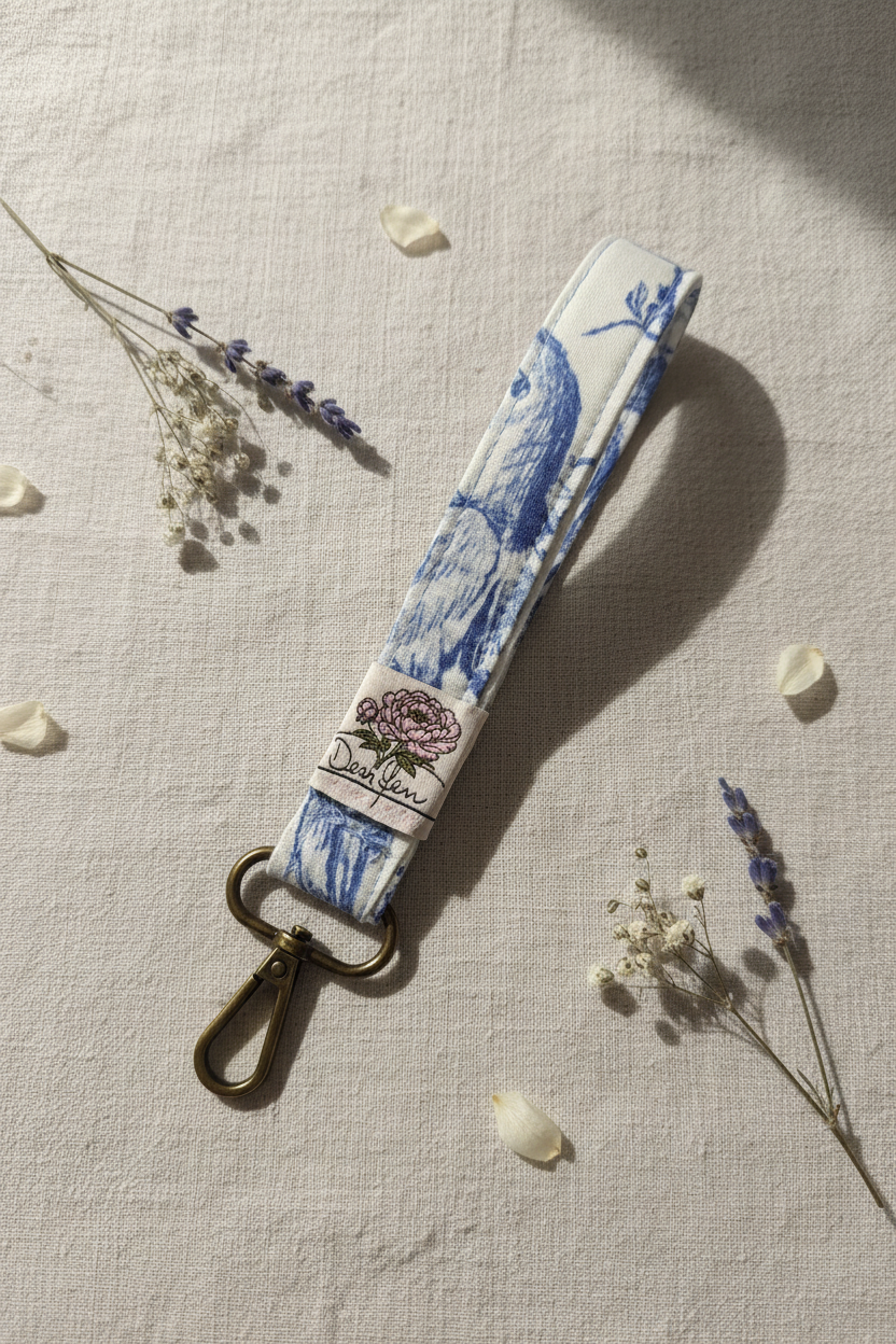 Dear Yen Wristlet Flat Lay